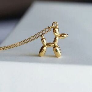 necklace balloon dog pendant plain necklaces